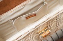 Load image into Gallery viewer, Delia Wicker Top Handle Satchel