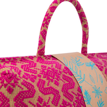 Load image into Gallery viewer, Hazel Inabel Red Laptop Pillow made from traditional Abel Iloco handloomed fabric with a faux suede non-slip top and convenient handle for easy portability.