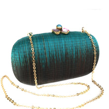 Load image into Gallery viewer, Turquoise Dream Oval Clutch (Vegan)
