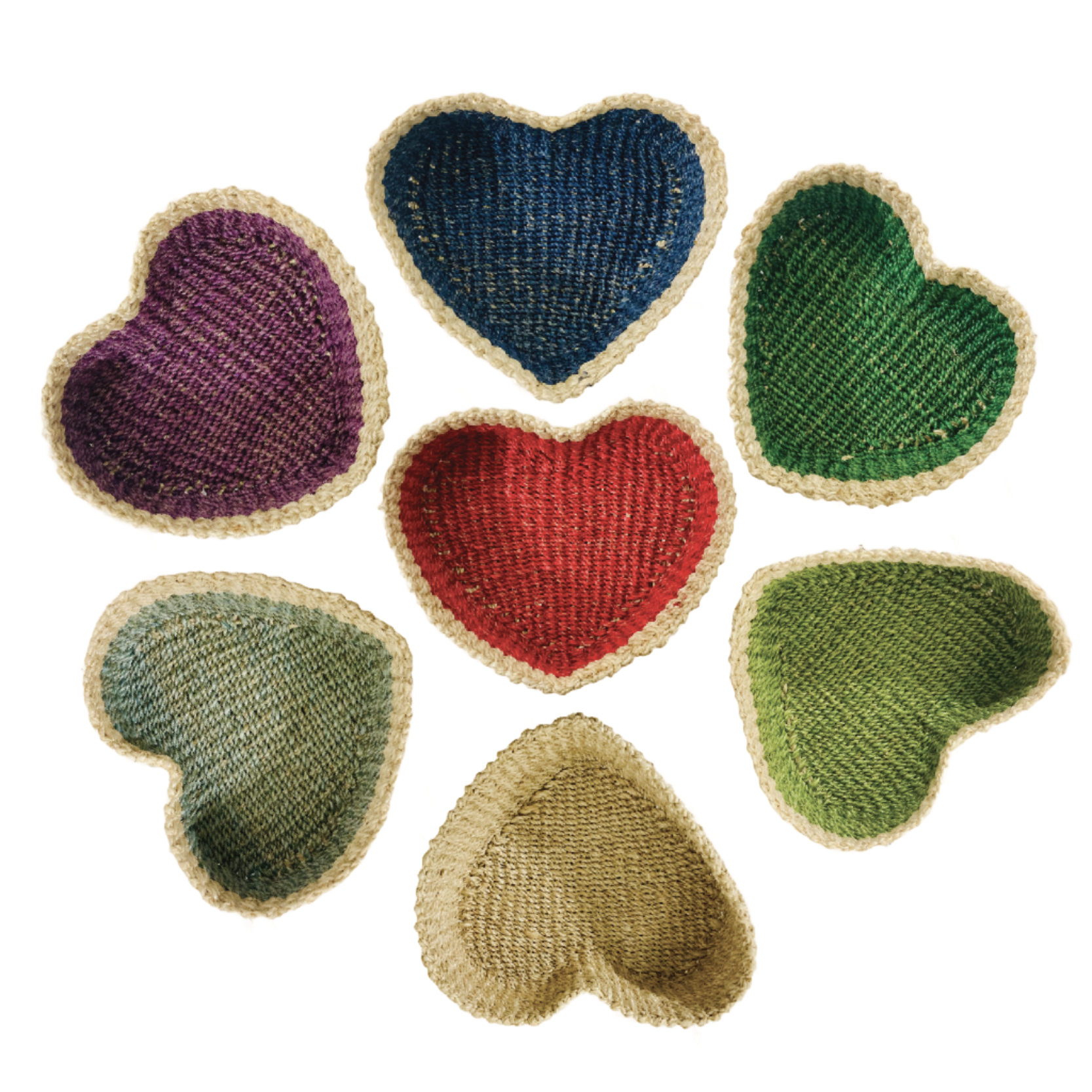 Danae Heart Key Tray made from 100% natural plant fiber, combining charm and function for your home. This eco-friendly key tray features a heart shape that adds warmth to any entryway or tabletop, making it a stylish accent piece. Perfect for organizing keys, jewelry, and small accessories, it ensures your essentials are always within reach. Crafted from sustainable materials, this key tray reflects your commitment to eco-friendly living.