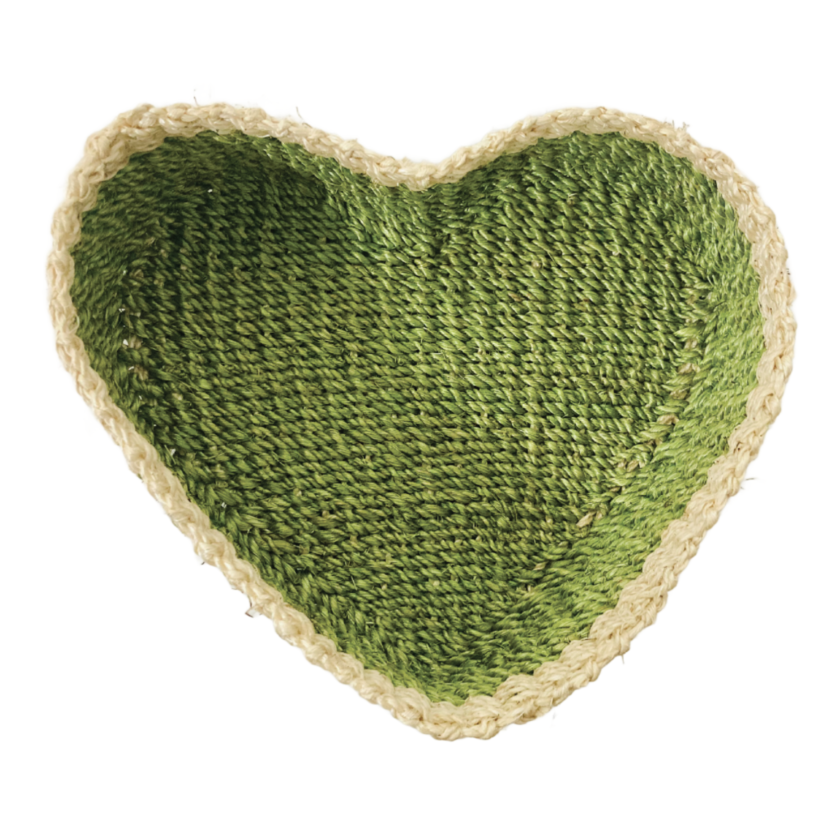 Danae Heart Mint Green Key Tray made from 100% natural plant fiber, combining charm and function for your home. This eco-friendly key tray features a heart shape that adds warmth to any entryway or tabletop, making it a stylish accent piece. Perfect for organizing keys, jewelry, and small accessories, it ensures your essentials are always within reach. Crafted from sustainable materials, this key tray reflects your commitment to eco-friendly living. 