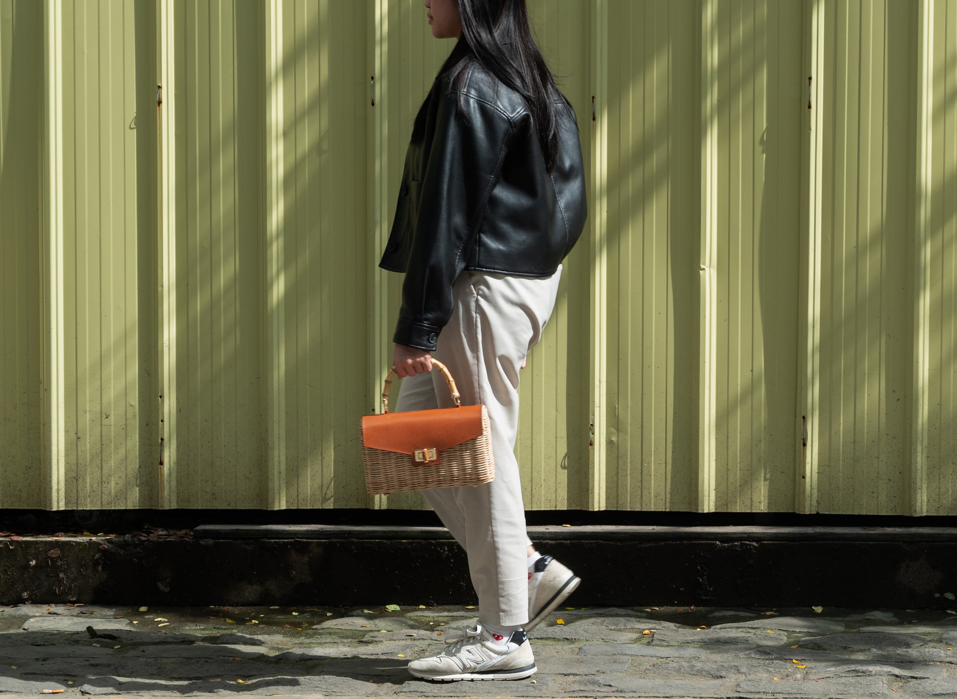 Delia Wicker Top Handle Satchel