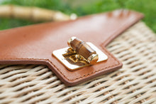 Load image into Gallery viewer, Delia Wicker Top Handle Satchel

