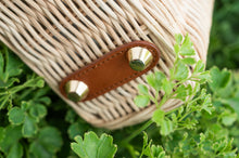 Load image into Gallery viewer, Delia Wicker Top Handle Satchel
