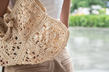 Load image into Gallery viewer, Destiny Crocheted Raffia Shoulder Bag
