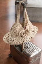 Load image into Gallery viewer, Destiny Crocheted Raffia Shoulder Bag
