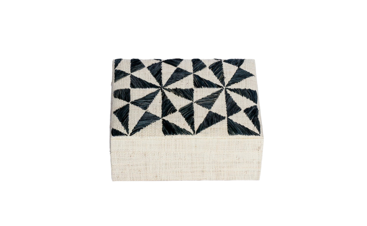Penelope Geometric Triangles Embroidery Jewelry Boxes