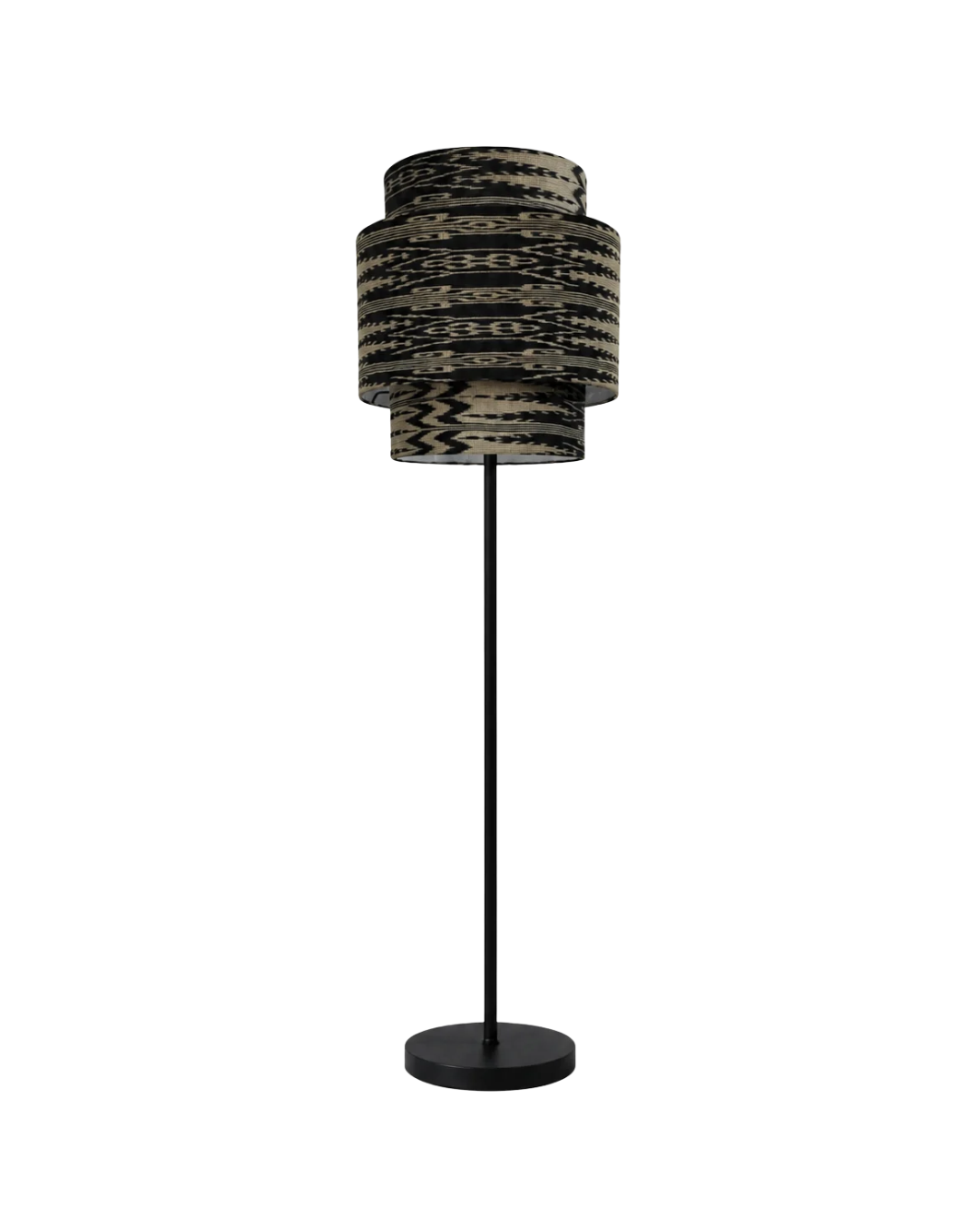 Modern Tribal Ikat Floor Lamp