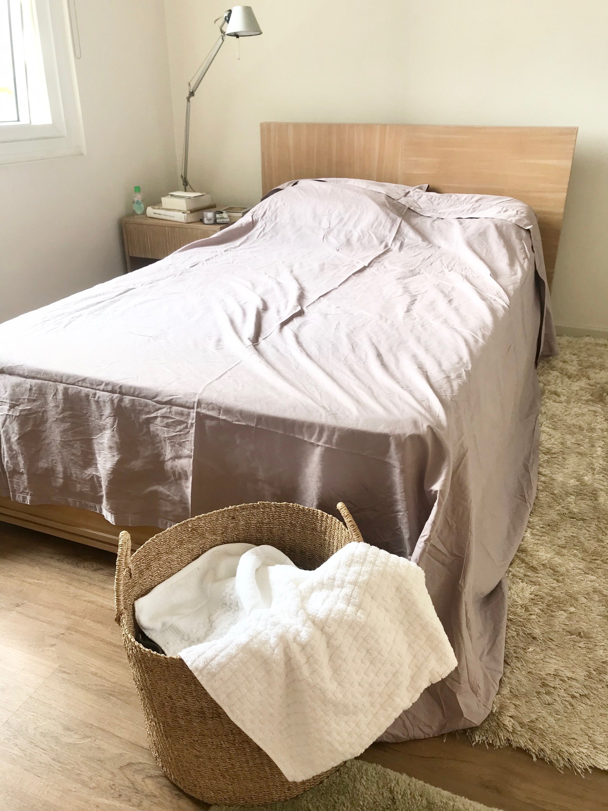 Camille Round Storage Basket made from 100% natural plant fiber, ideal for laundry, toy storage, and organizing essentials. Eco-friendly and stylish design.