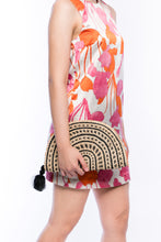 Load image into Gallery viewer, Tiffany Fan Clutch made from 100% abaca, handwoven with eco-friendly craftsmanship, featuring a sleek design and sustainable materials.
