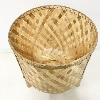 Veronica Bamboo Planters in various sizes ranging from 4” to 12” in diameter, perfect for adding natural beauty to your balcony or indoor garden.