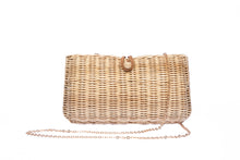 Load image into Gallery viewer, Myra Wicker Clutch Natural

