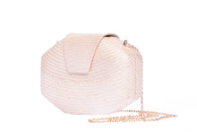 Load image into Gallery viewer, Elya Woven blush pink wedding clutch
